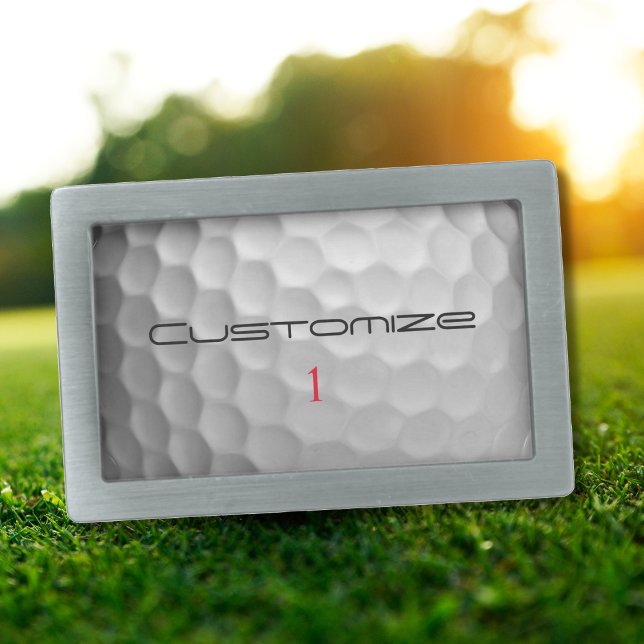 Personalized Golf Gift with Custom Name & Number Belt Buckle (Creator Uploaded)