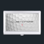 Personalized Golf Gift with Custom Name & Number Business Card Case<br><div class="desc">Searching for the ultimate golfer's gift? FORE! Discover the perfect personalized gift for the dedicated golfer in your life—or a well-deserved treat for yourself. Whether you are celebrating a milestone or heading to the clubhouse, this is the quintessential golf lover gift for any occasion. This unique product features a sleek,...</div>