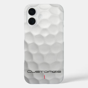 Personalized Golf Gift with Custom Name & Number iPhone 16 Case