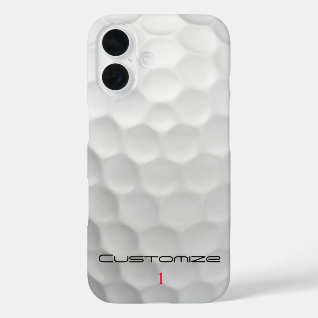 Personalized Golf Gift with Custom Name & Number Case-Mate iPhone Case (Back)