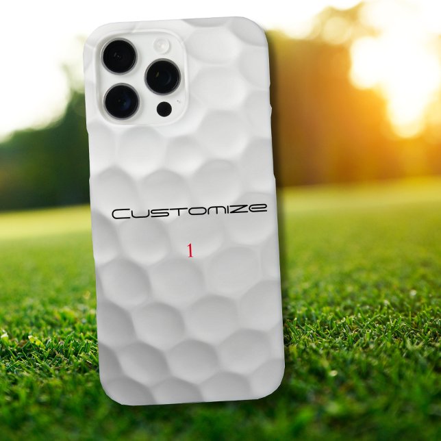 Personalized Golf Gift with Custom Name & Number Case-Mate iPhone Case (Creator Uploaded)