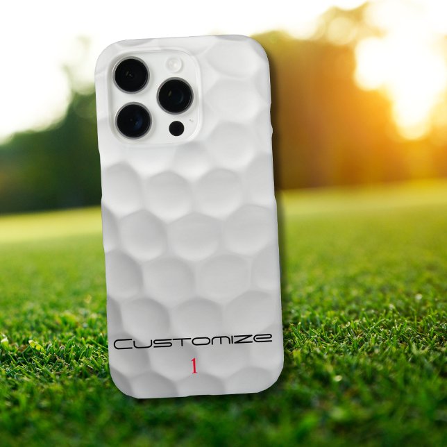 Personalized Golf Gift with Custom Name & Number Case-Mate iPhone Case (Creator Uploaded)