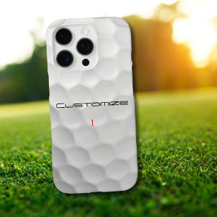 Personalized Golf Gift with Custom Name & Number iPhone 16 Pro Case