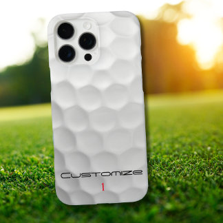 Personalized Golf Gift with Custom Name & Number iPhone 16 Pro Max Case