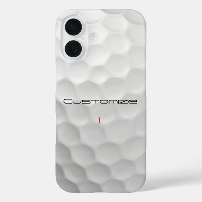 Personalized Golf Gift with Custom Name & Number Case-Mate iPhone Case (Back)