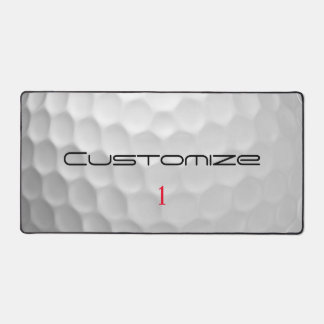 Personalized Golf Gift with Custom Name & Number Desk Mat