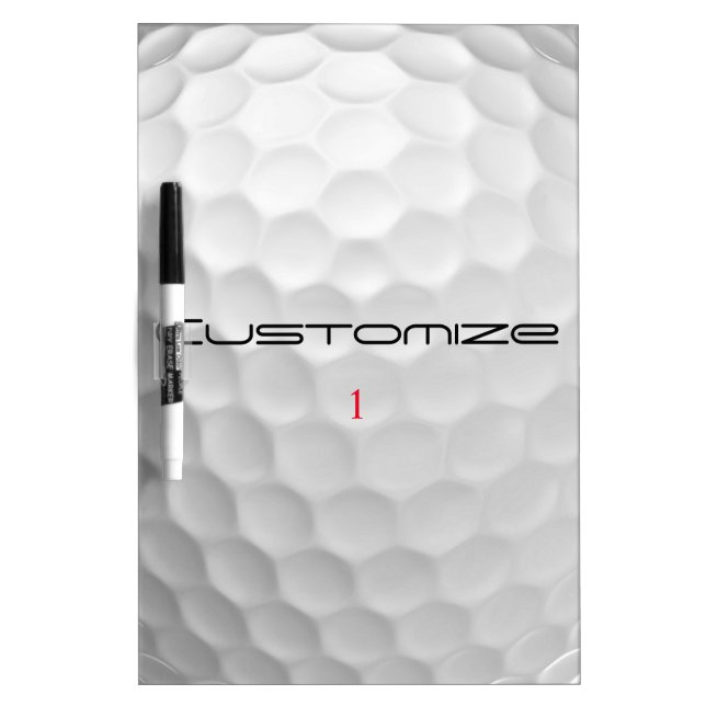 Personalized Golf Gift with Custom Name & Number Dry Erase Board (Front)