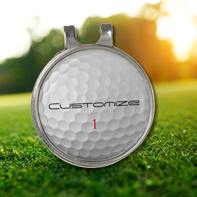 Personalized Golf Gift with Custom Name & Number Hat Clip (Creator Uploaded)