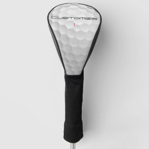 Personalized Golf Gift with Custom Name & Number Head Cover