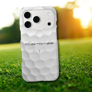 Personalized Golf Gift with Custom Name & Number iPhone 17 Pro Case