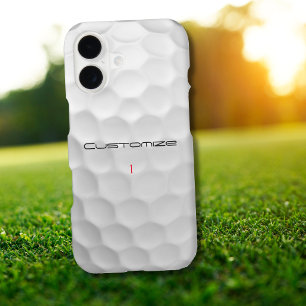 Personalized Golf Gift with Custom Name & Number iPhone 17 Case