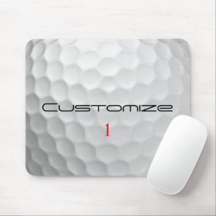 Personalized Golf Gift with Custom Name & Number Mouse Pad