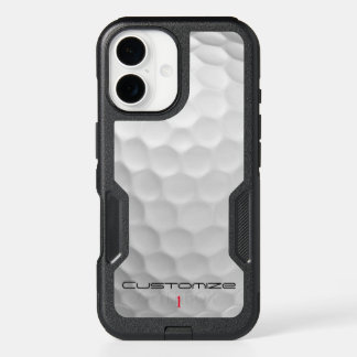 Personalized Golf Gift with Custom Name & Number iPhone 16 Case