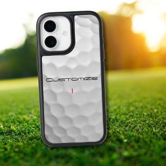 Personalized Golf Gift with Custom Name & Number iPhone 17 Case