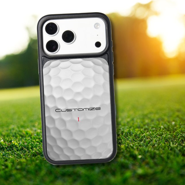 Personalized Golf Gift with Custom Name & Number Otterbox iPhone Case (Creator Uploaded)