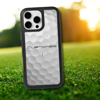 Personalized Golf Gift with Custom Name & Number iPhone 16 Pro Max Case