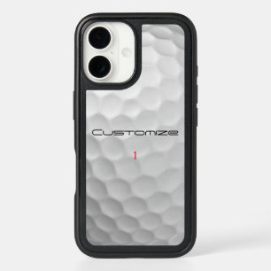 Personalized Golf Gift with Custom Name & Number iPhone 16 Case