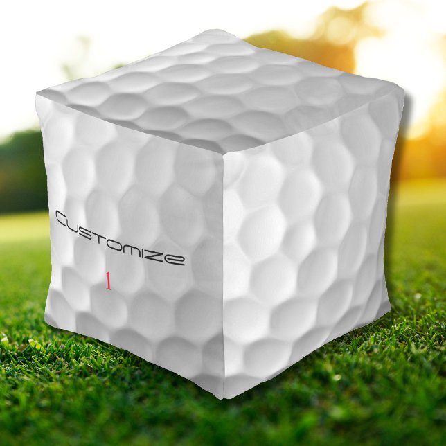 Personalized Golf Gift with Custom Name & Number Pouf (Creator Uploaded)