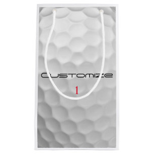 Personalized Golf Gift with Custom Name & Number Small Gift Bag
