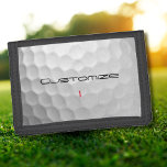 Personalized Golf Gift with Custom Name & Number Trifold Wallet<br><div class="desc">Searching for the ultimate golfer's gift? FORE! Discover the perfect personalized gift for the dedicated golfer in your life—or a well-deserved treat for yourself. Whether you are celebrating a milestone or heading to the clubhouse, this is the quintessential golf lover gift for any occasion. This unique product features a sleek,...</div>