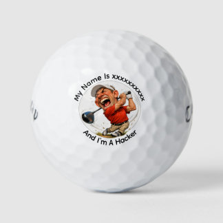 Personalized Golf Hacker Callaway Golf Balls
