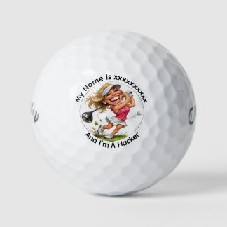 Personalized Golf Hacker Callaway Golf Balls