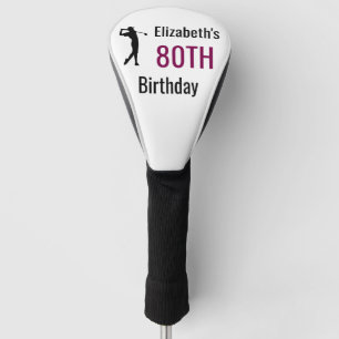 Personalized Golf Head , 80th Birthday Golf Balls Cover