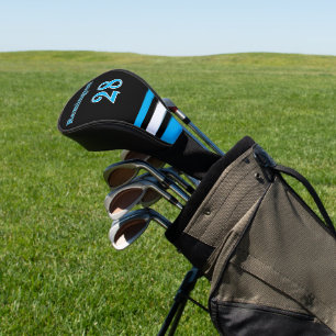Personalized Golf Head Cover in Blue