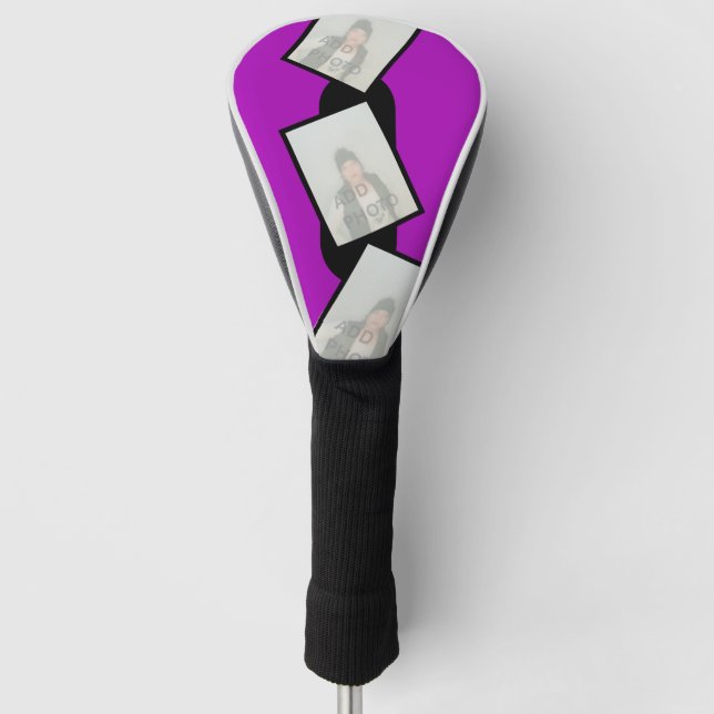 Personalized Golf Head Cover with Photos (Front)