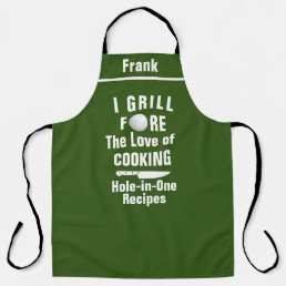 Personalized Golf Hole-in-One Apron: Funny Golf Apron