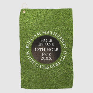 Personalized Golf Hole in One Award Towel