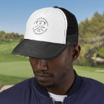 Personalized Golf Hole in One Classic Modern Trucker Hat<br><div class="desc">Personalize the name,  location hole number and date to create a great golf keepsake to celebrate that fantastic hole in one. Designed by Thisisnotme©</div>