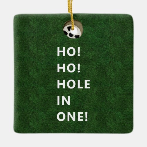Personalized Golf Hole_in_one Collectible Ceramic Ceramic Ornament