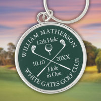 Personalized Golf Hole in One Emerald Green