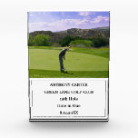 Personalized Golf Hole in One Golfer Photo  Acrylic Award<br><div class="desc">Personalized golf hole in one,  photo acrylic award. Perfect for a golfer.</div>