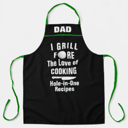 Personalized Golf Hole-in-One Recipe, Funny Golf Apron