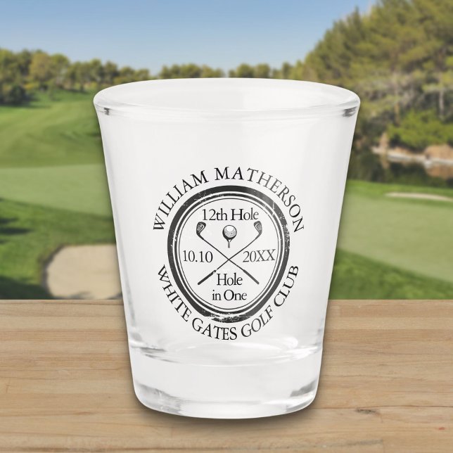 Personalized Golf Hole in One Shot Glass (Personalized Golf Hole in One Shot Glass)