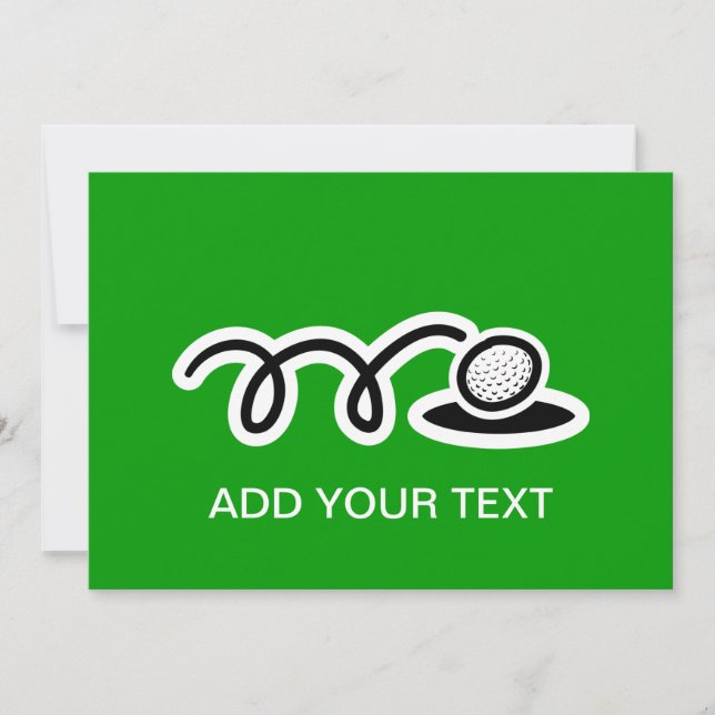 Personalized golf invitations (Front)