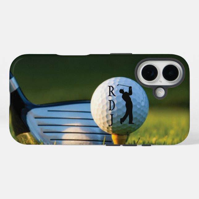 Personalized Golf iPhone Case (Back (Horizontal))