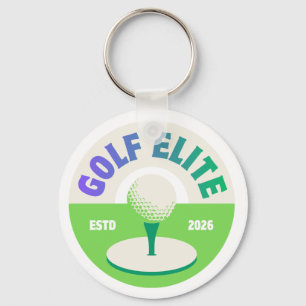 Personalized Golf Keychain Golf Lover Gift Round