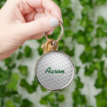 Personalized Golf Keyring Keychain Gift<br><div class="desc">Personalize this keychain by changing the name to suit your needs.  The design is from original art.</div>