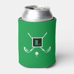 Personalized Golf Koozie, Custom Monogram Can Cooler