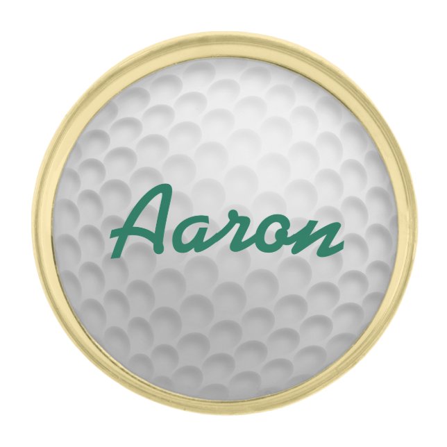 Personalized Golf Lapel Pin (Front)