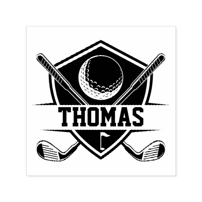 Personalized Golf Lover Self-inking Stamp (Design)