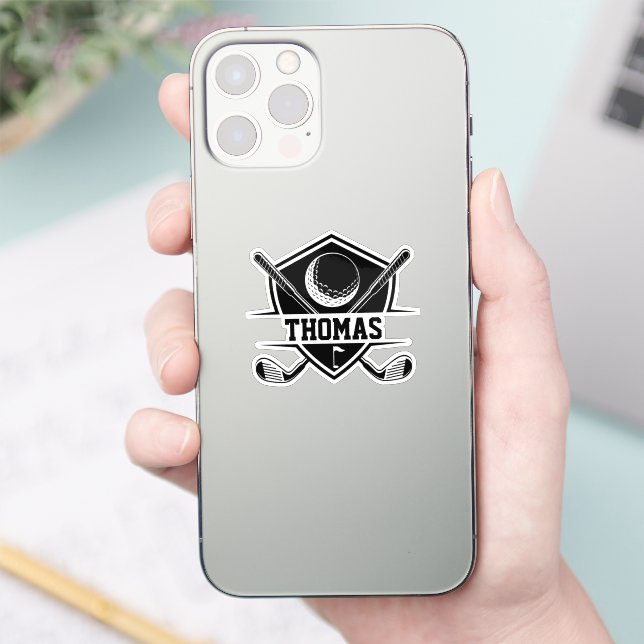 Personalized Golf Lover Sticker (Phone)