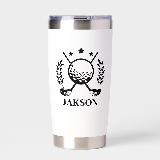 Personalized Golf Loverss Outdoor Travel Dad Gift Insulated Tumbler (Front)