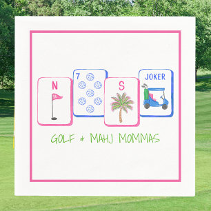Personalized Golf & Mahj Mommas / Golf & Mahjong Napkins