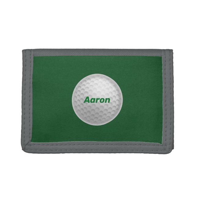 Personalized Golf Mens Wallet Gift (Front)