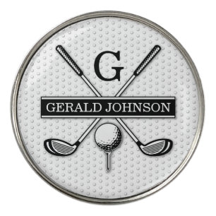 Personalized Golf Monogram Design Ball Marker
