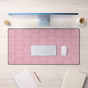 Personalized Golf Monogram Pink Custom Name Desk Mat